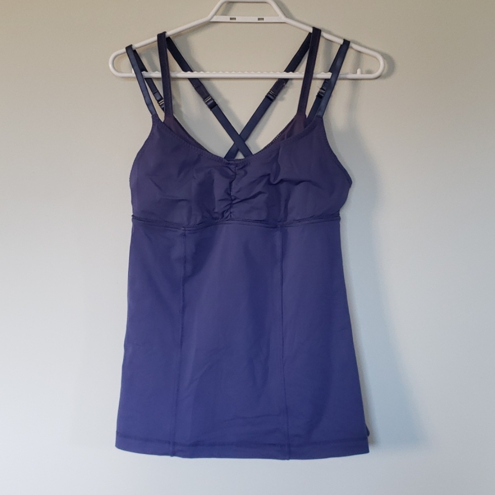 Purple Lululemon workout tank